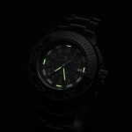 Diver Black With Tritium, Metal And Rubber Strap T-Usa