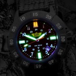 Protector Watch - Tritium, Black Face, Rubber/Nylon Strap