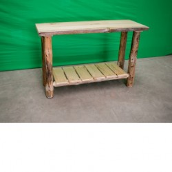 Northern Rustic Pine Log Sofa Table